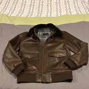 Satchel & Page 100% full-grain French Calf leather jacket